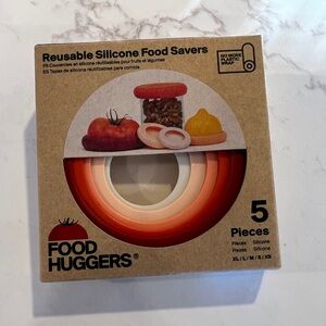 Food Huggers Silicone Produce Savers 5 Piece Set- Terracotta